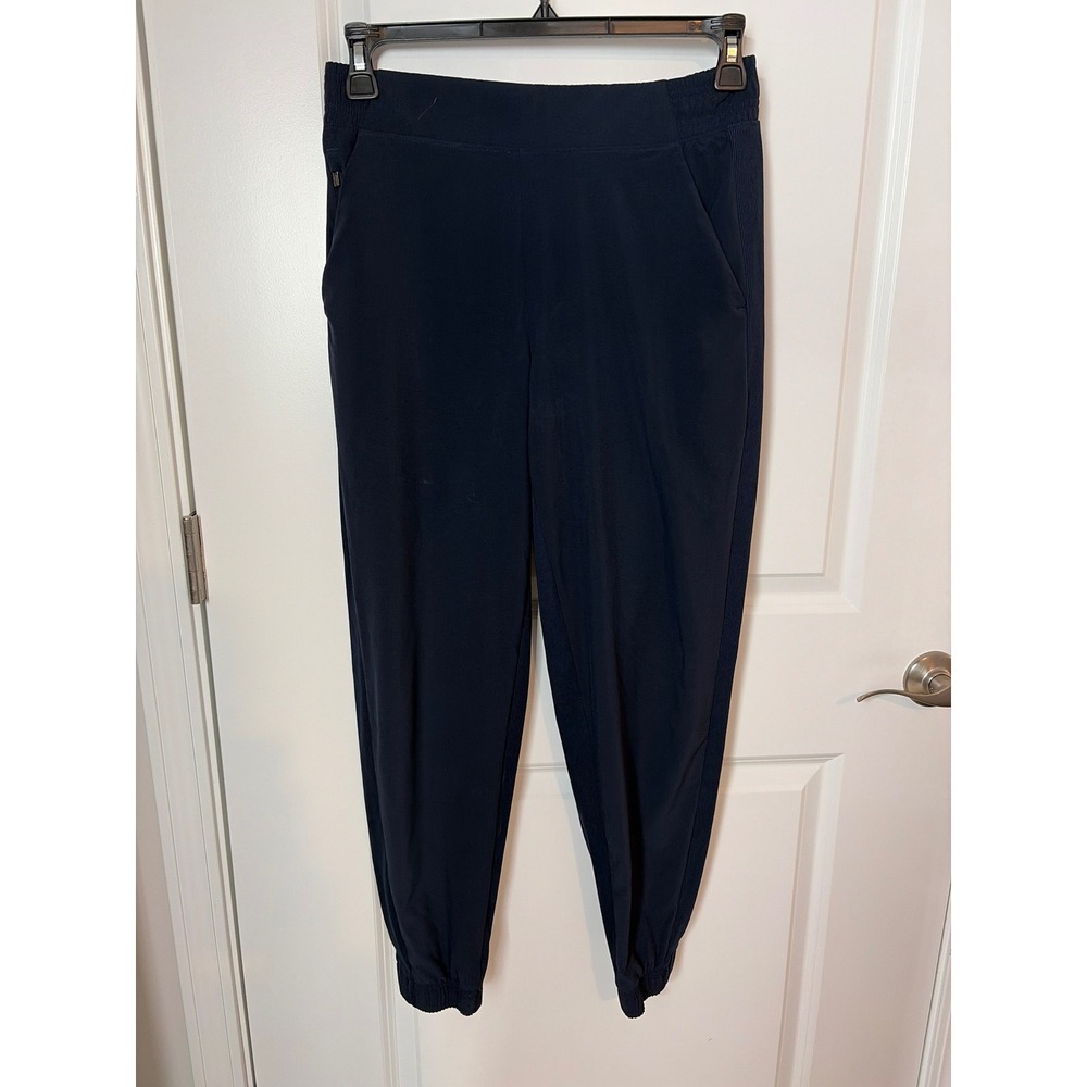 Athleta Navy Blue Trekkie North Jogger Pants Womens Size 10 Hiking Travel
